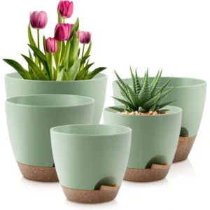 5PCS Self Watering Set of Pots