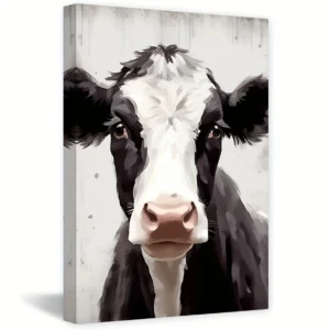 [Rustic Cow Wall Art