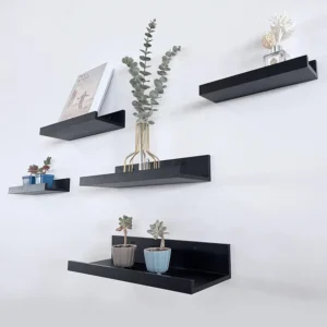 Black Floating Shelves