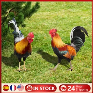 2PCS Chicken Garden Decorations