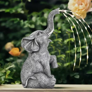 Solar Elephant Statue